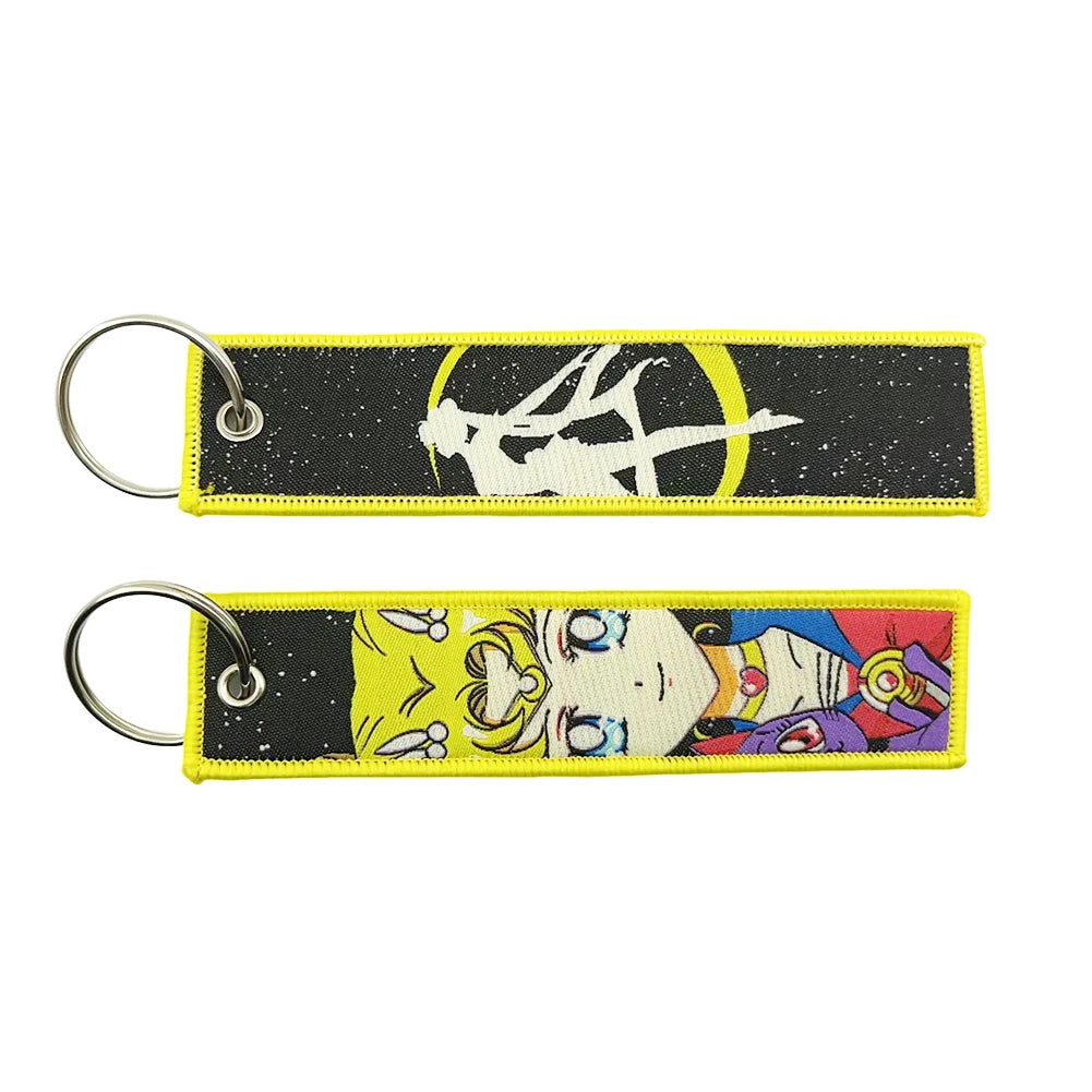 Anime Embroidery Key Tag